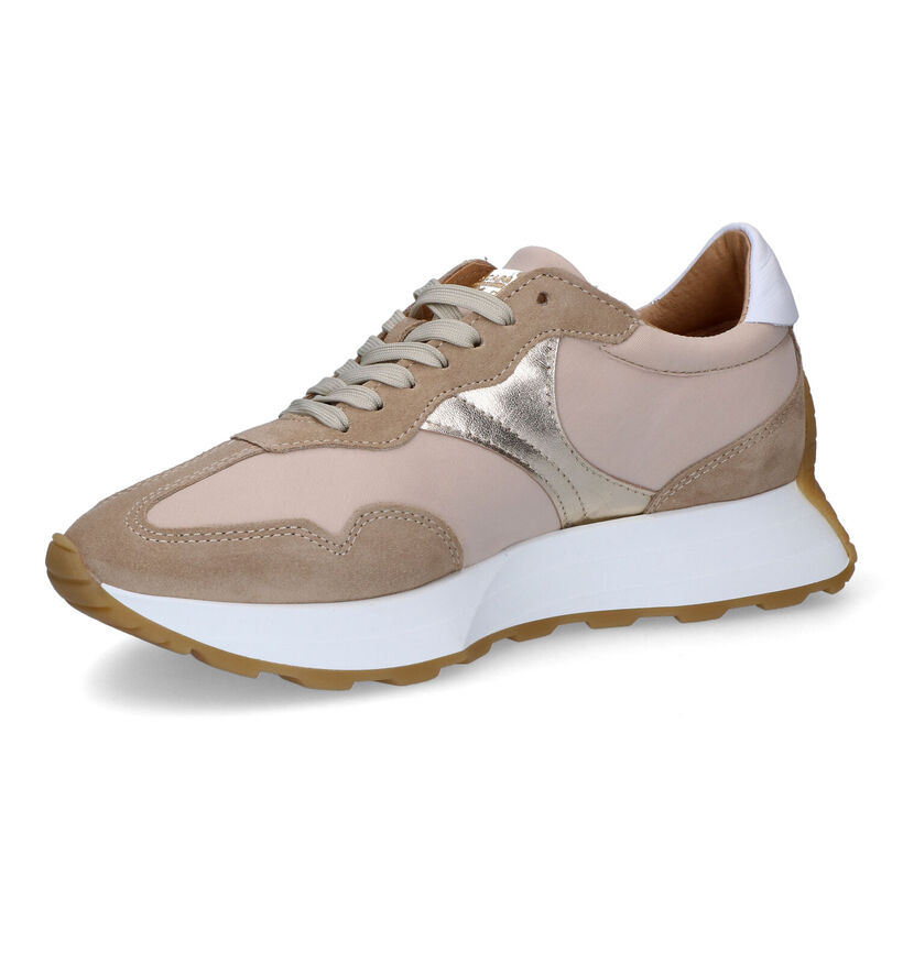 Scapa Beige Sneakers voor dames (307043) - geschikt voor steunzolen