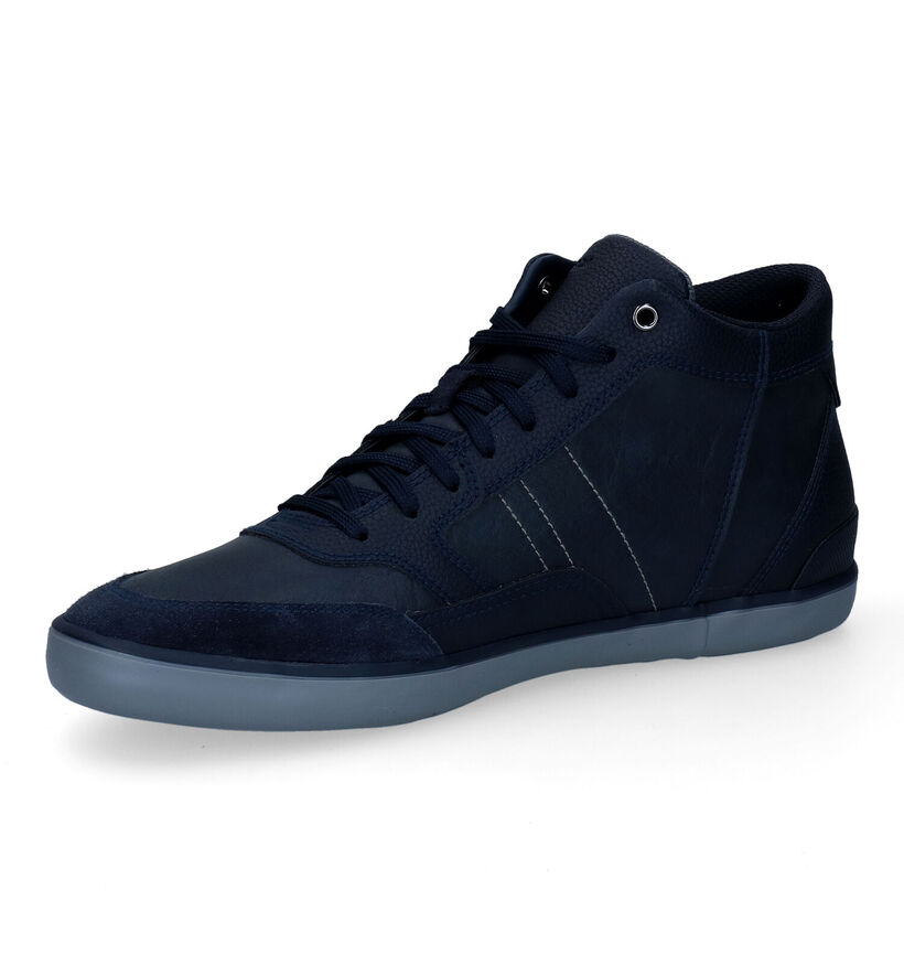 Geox Elver Chaussures hautes en Bleu en cuir (295233)