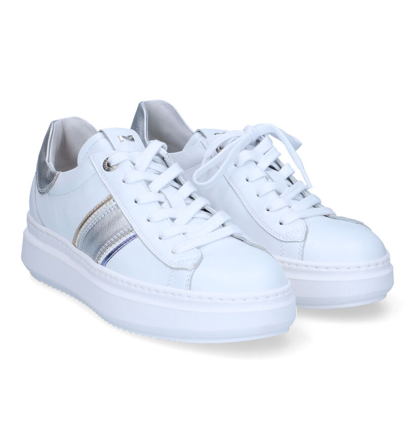 NeroGiardini Witte Sneakers voor dames (321123) - geschikt voor steunzolen