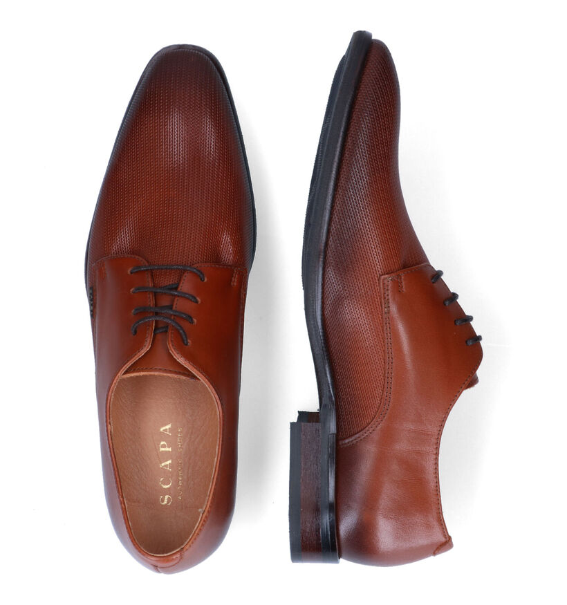 Scapa Chaussures classiques en Cognac pour hommes (307042)
