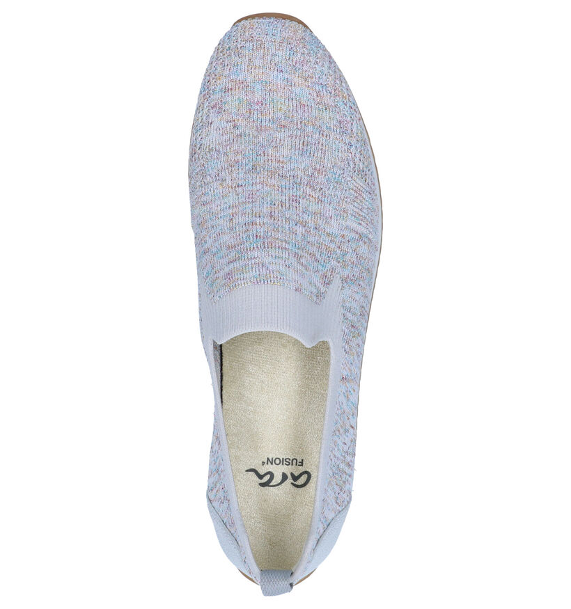 Ara Chaussures slip-on en Bleu foncé en textile (272297)