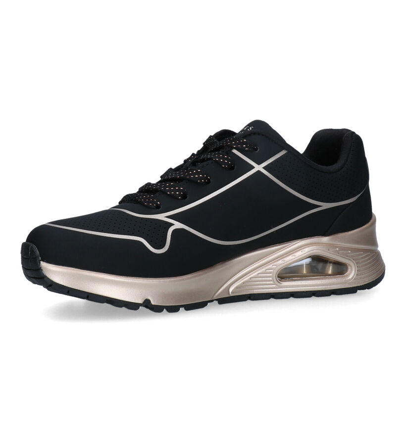 Skechers Uno Gen1 - Cool Heels Zwarte Sneakers voor meisjes (345258)
