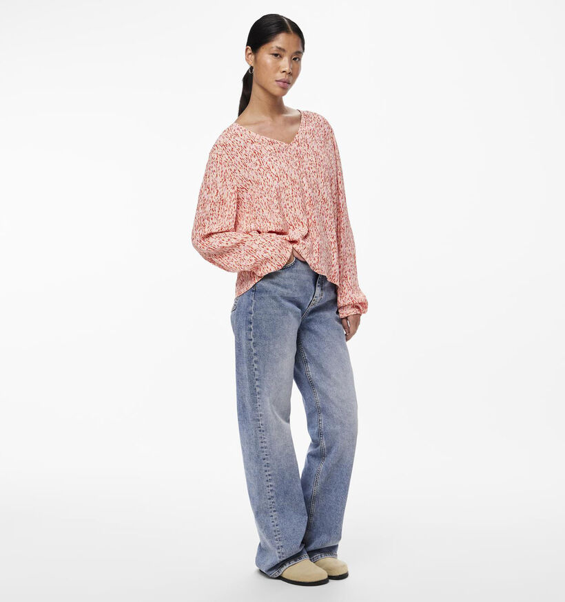 Pieces Maxine Rode Blouse voor dames (337349)