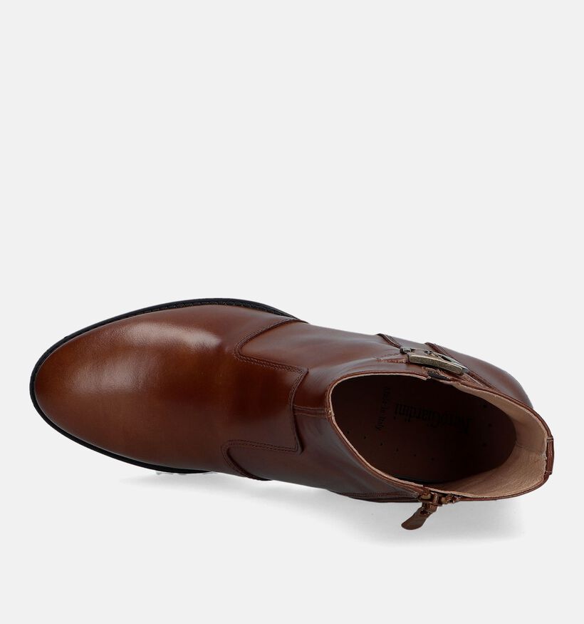 NeroGiardini Bottines &agrave; talons en Cognac pour femmes (333541) - pour semelles orthop&eacute;diques