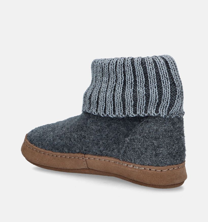 Bergstein Cozy Lux Pantoufles en Gris pour filles, garçons (348787)