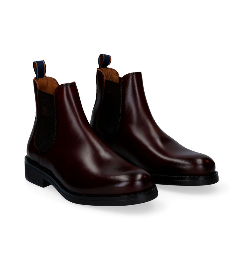 Gant Brookly Chaussures Hautes en Marron en cuir (294465)