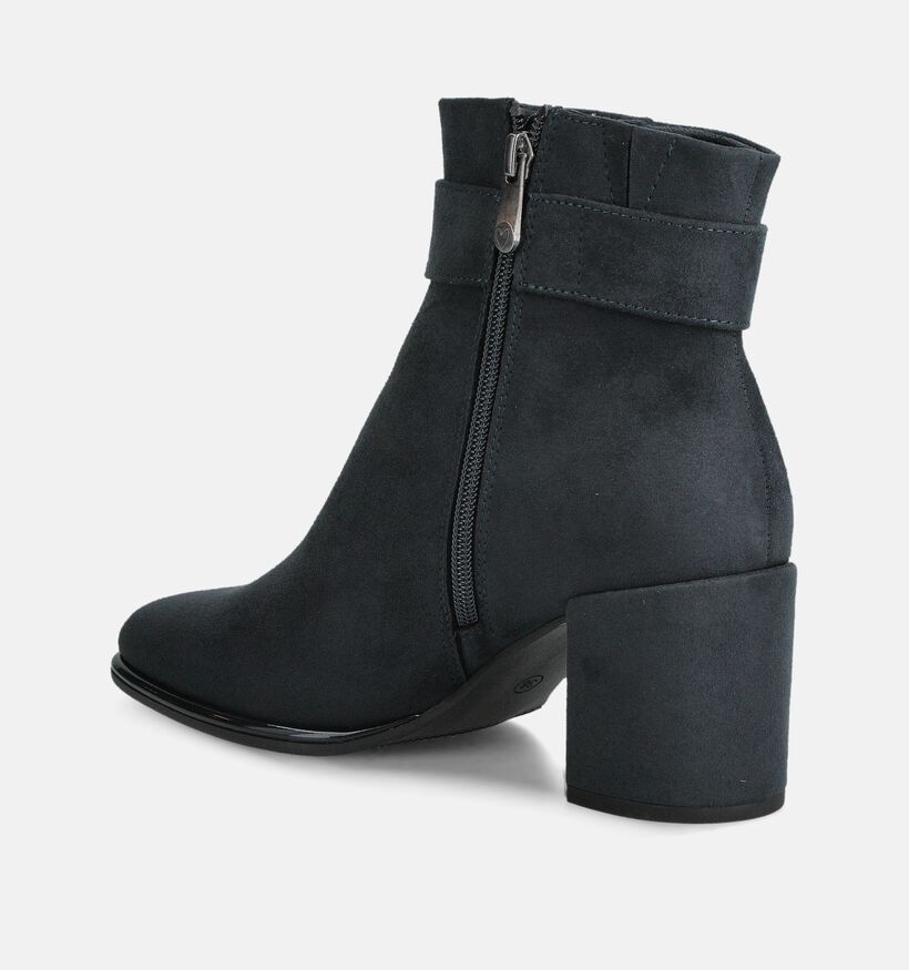 Marco Tozzi Bottines &agrave; talons en Bleu fonc&eacute; pour femmes (378509)