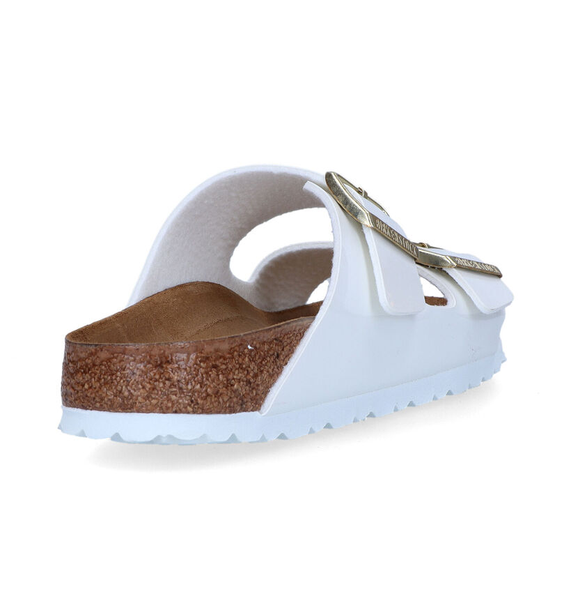 Birkenstock Arizona Birko Flor Nu-pieds en Blanc pour femmes (337963)