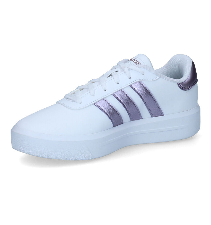 adidas Court Platform Baskets en Blanc pour femmes (311397) - pour semelles orthopédiques