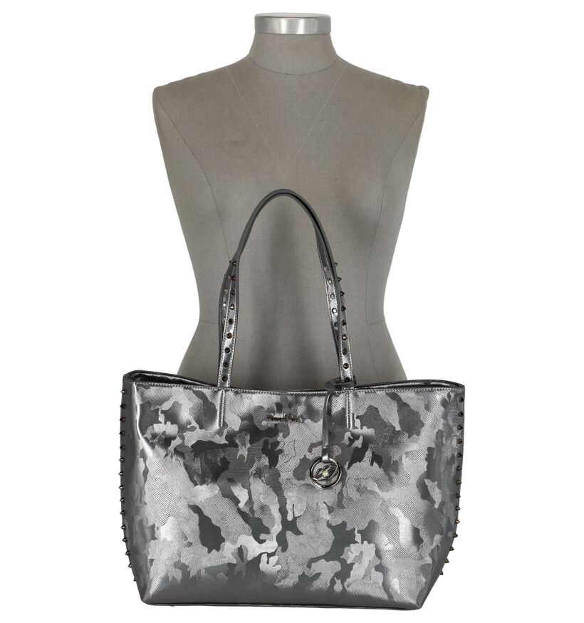 Zilveren Shopper Kisses of Pearl Charly in kunstleer (233610)