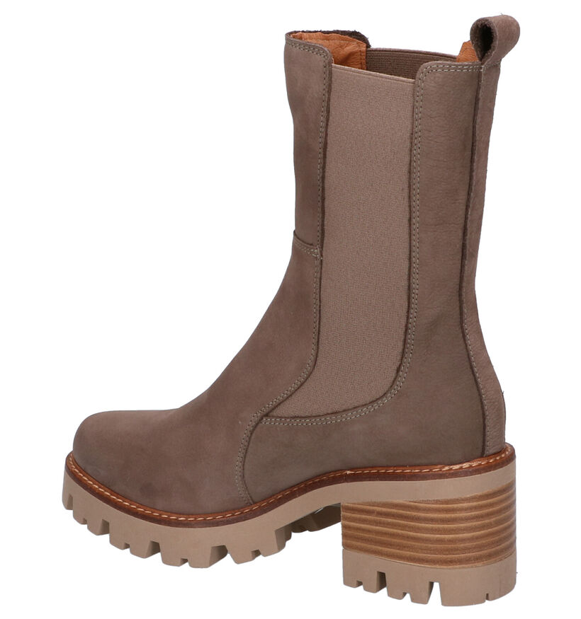 Akula Bottes courtes en Brun clair en nubuck (298734)