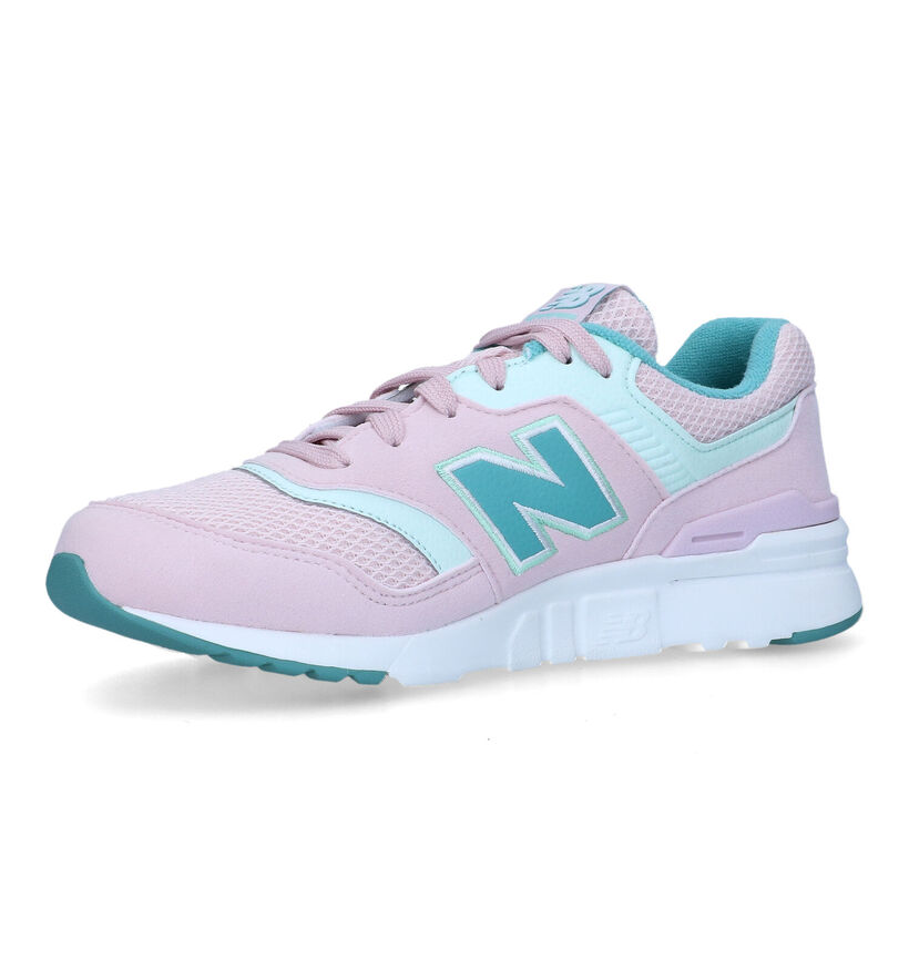 New Balance 997 Baskets pastel en Rose pour filles (319339) - pour semelles orthopédiques