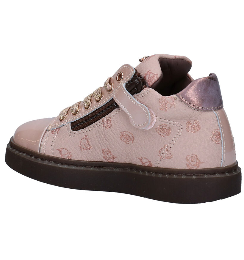 STONES and BONES Unica Roze Hoge Schoenen in leer (279306)