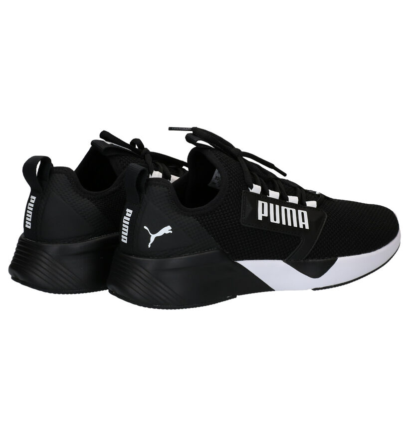 Puma Retaliate Zwarte Sneakers in stof (288557)