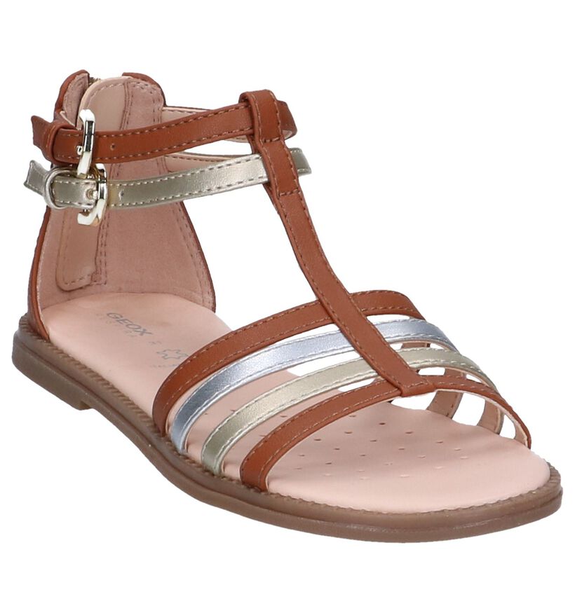 Cognac Sandalen Geox in kunstleer (245021)