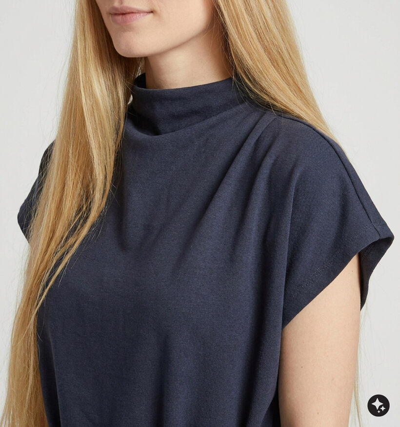 Vila Merlano Robe mi-longue en Bleu fonc&eacute; pour femmes (382060)