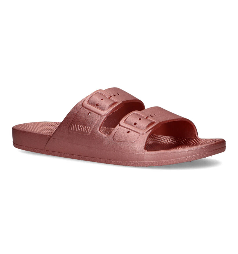 Freedom Moses Fancy Bronzen Slippers in kunststof (323018)