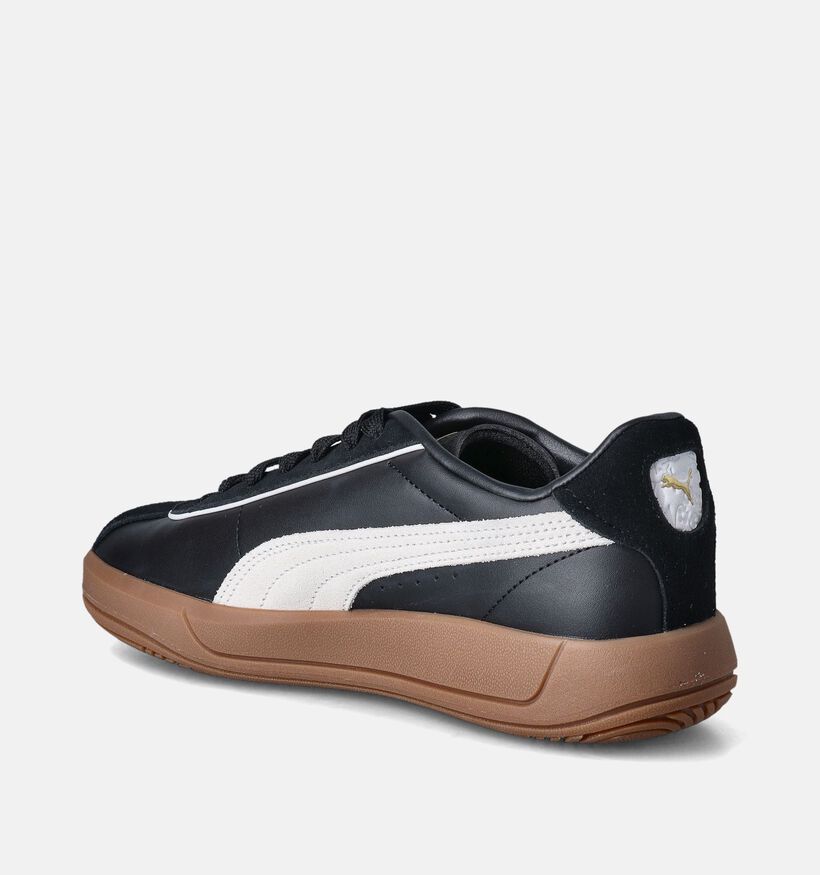Puma Club Klassika Baskets en Noir pour femmes (350412) - pour semelles orthopédiques