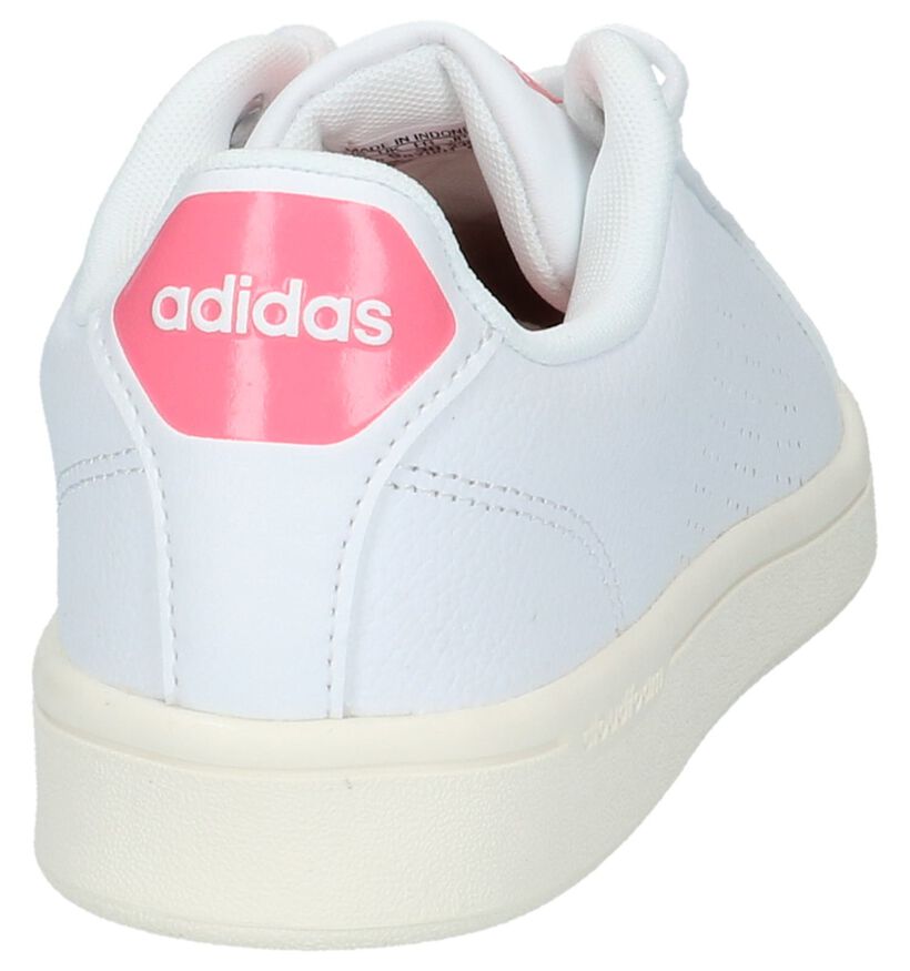 adidas Cloudfoam Adventage Baskets en Blanc en simili cuir (218293)