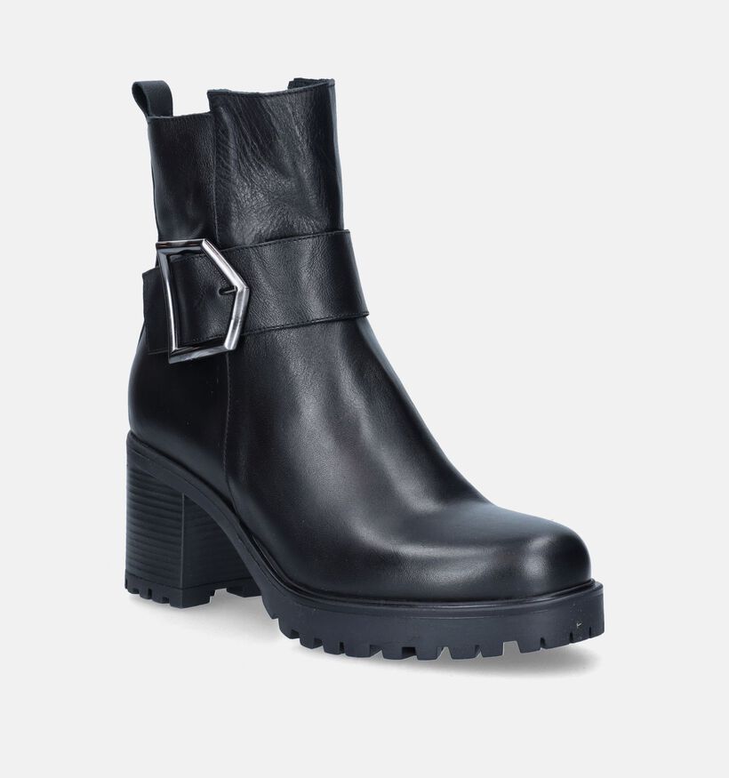 Sweet Lemon Pirlou Zwarte Enkellaarzen voor dames (349255)