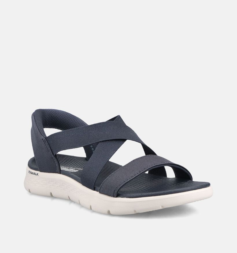 Skechers Go Walk Flex Sandal Glimmer Up Donkerblauwe Sandalen voor dames (371249)
