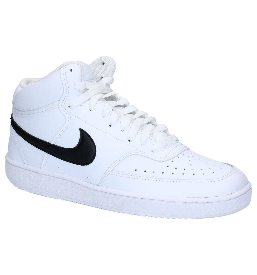 Nike Court Vision Mid Baskets en Noir pour hommes (325144)