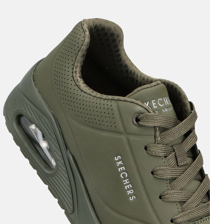 Skechers Uno Stand On Air Groene Sneakers voor jongens, meisjes (360976) - geschikt voor steunzolen