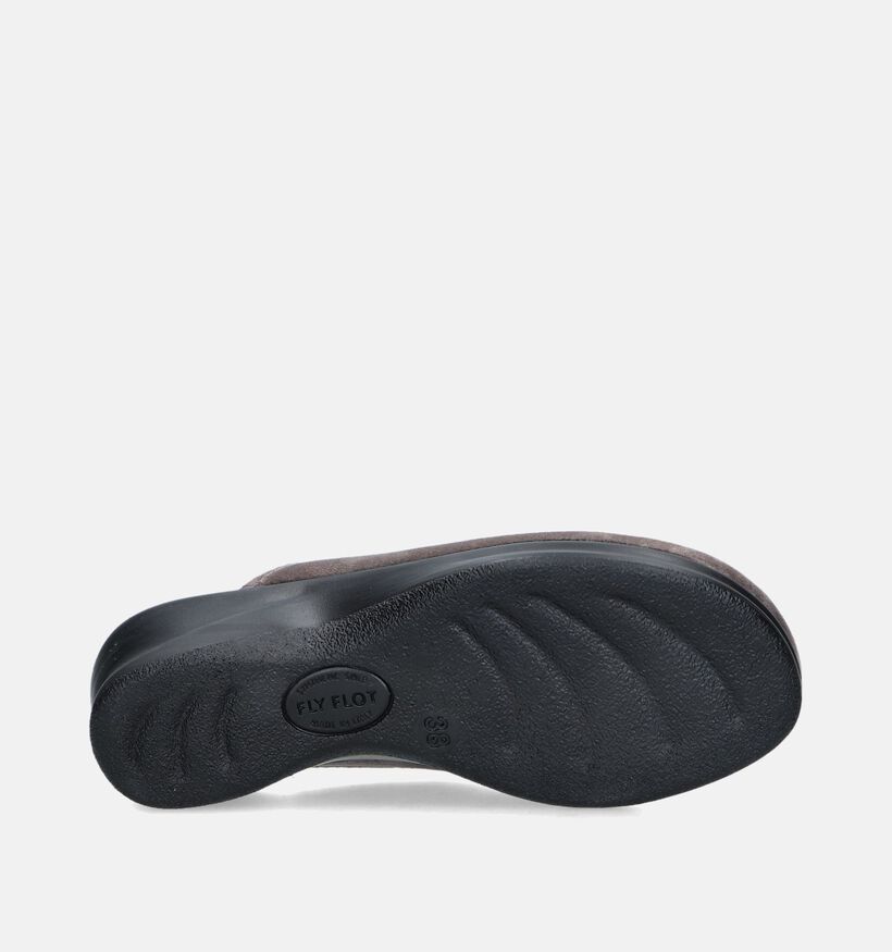Fly Flot Pantoufles ouvertes en Taupe pour femmes (348462)