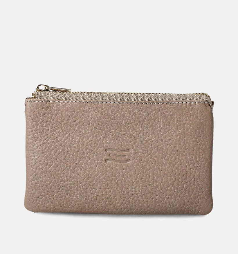 Crinkles Taupe Ritsportemonnee voor dames (358123)