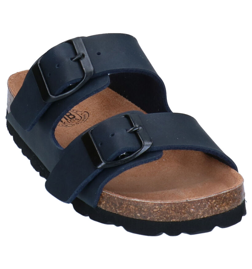 Hampton Bays Nu-pieds casual en Bleu foncé en simili cuir (284368)