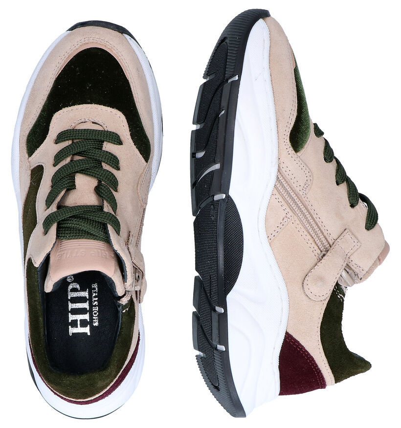 Hip Groene Sneakers in nubuck (296844)