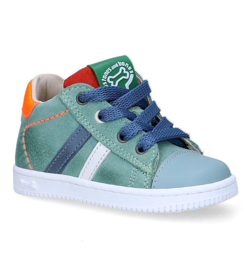 STONES and BONES Nepo Groene Babyschoenen voor jongens (329447) - geschikt voor steunzolen