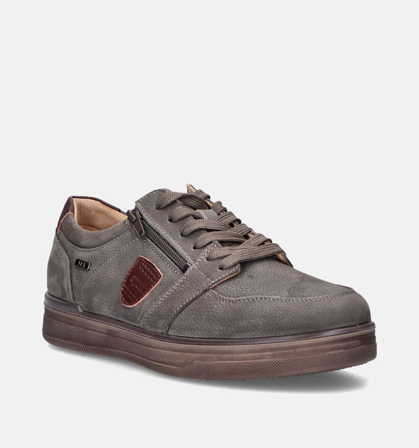 G-Comfort Chaussures confort en Taupe pour hommes (349140) - pour semelles orthopédiques