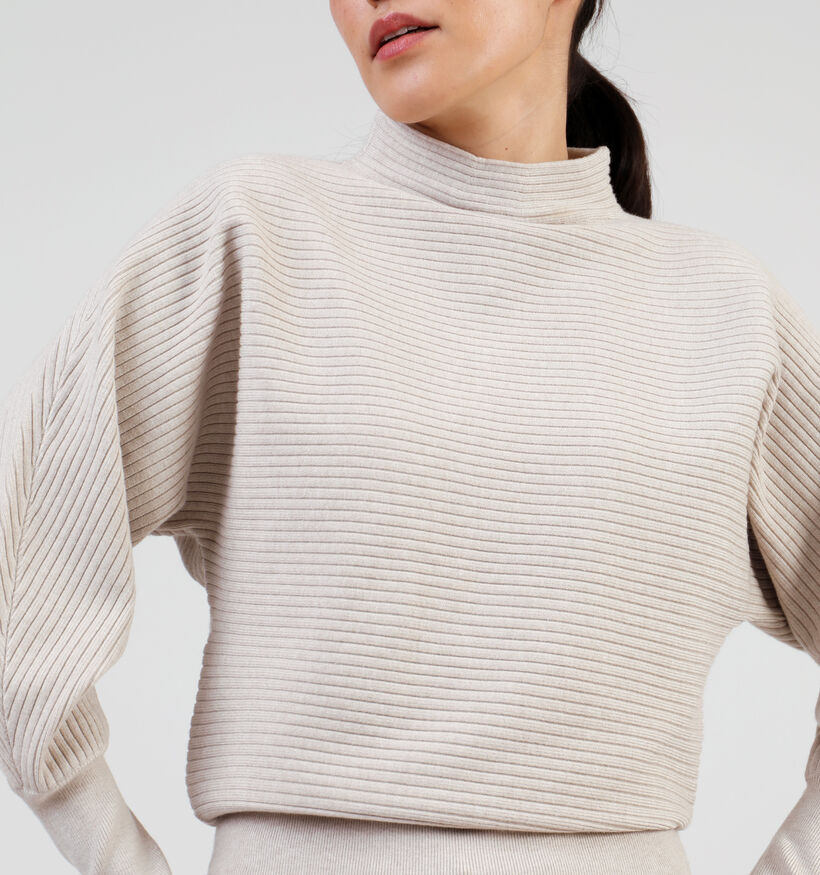 Expresso Batwing Sleeves Beige Trui voor dames (351058)