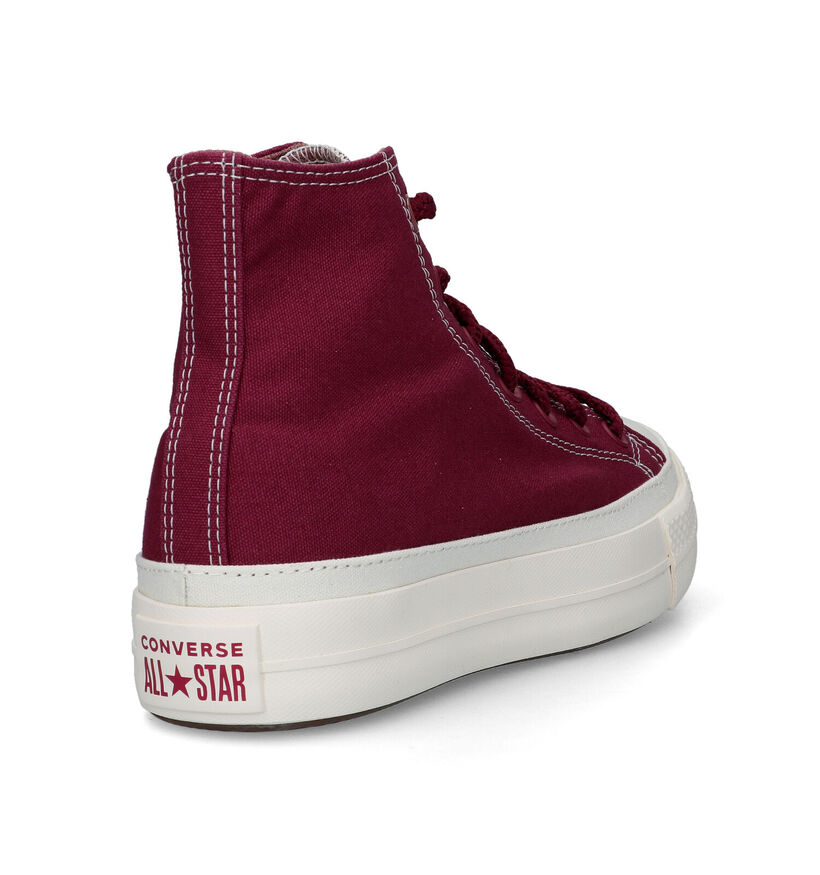 Converse CT AS Lift Platform Workwear Baskets en Bordeaux pour femmes (320391)