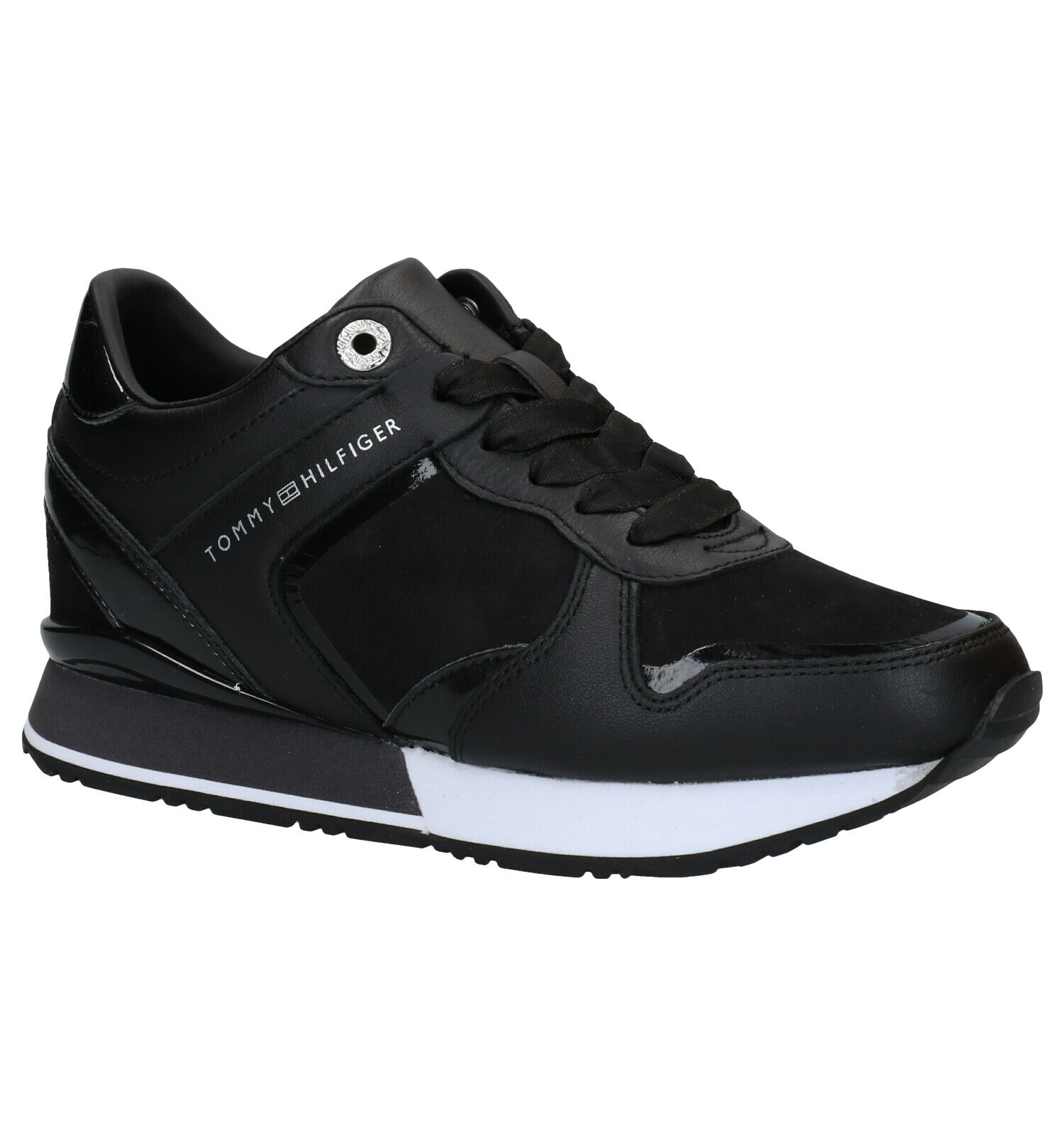 Tommy Hilfiger Dressy Wedge Baskets en Noir Femmes Baskets