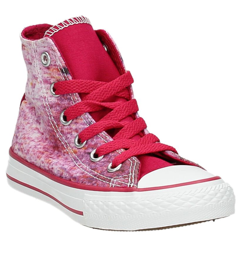 Converse CT All Star Hi Baskets en Rose en textile (155596)