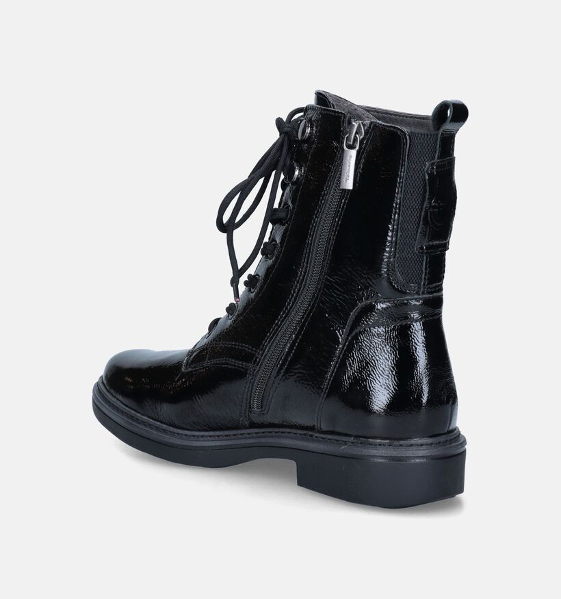 Tamaris Comfort Zwarte Veterlaarsjes voor dames (344504) - geschikt voor steunzolen