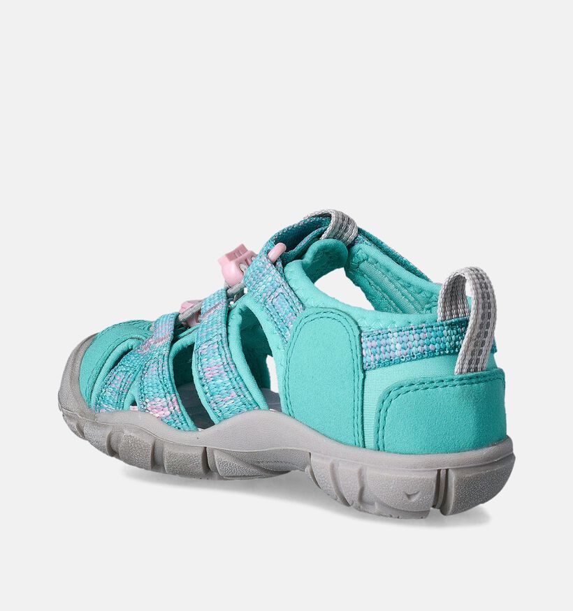 Keen Seacamp II CNX Sandales de marche en Vert pour filles (357902)