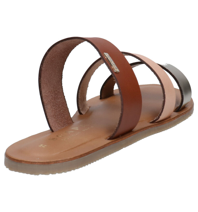 Scapa Cognac Slippers in kunstleer (270285)