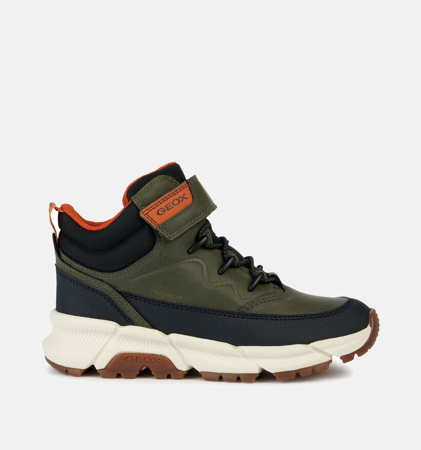 Geox Flexyper Plus Kaki Hoge Schoenen voor jongens (361927) - geschikt voor steunzolen