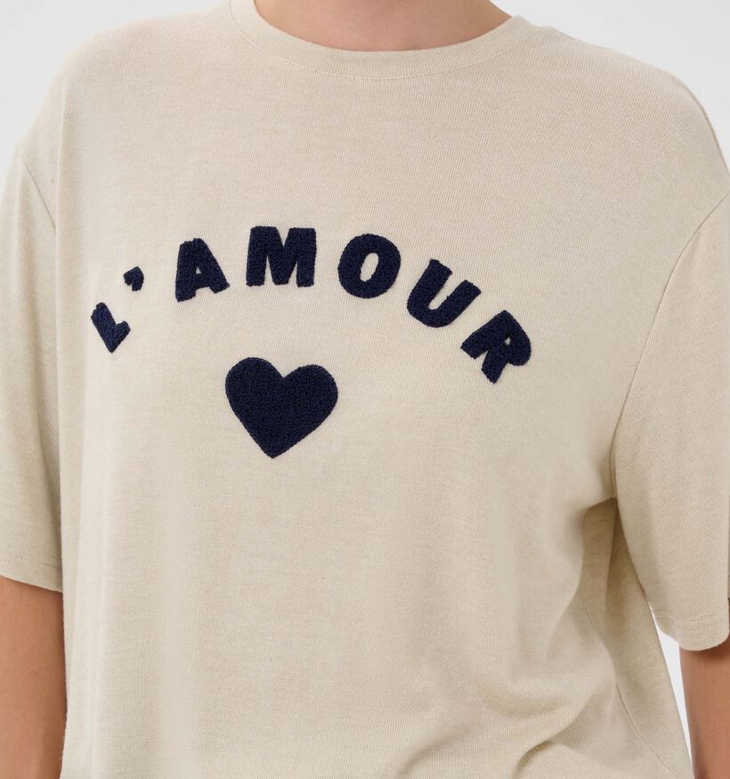 Culture Amour Beige T-shirt voor dames (377023)