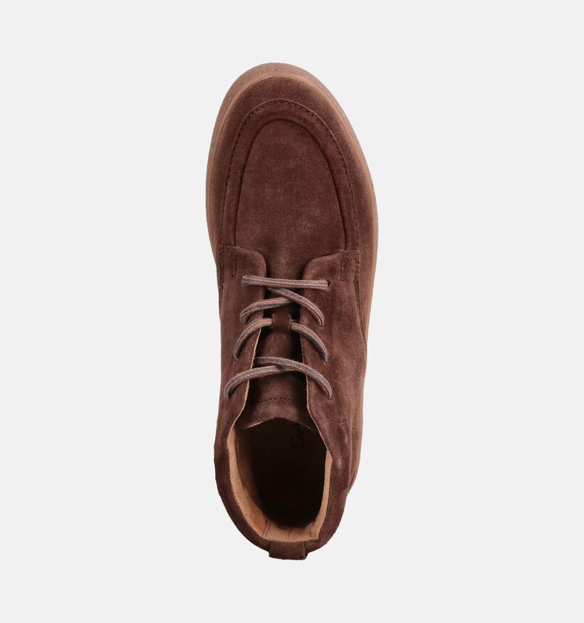 Gabor Comfort Bruine Boots met Veters voor dames (378272) - geschikt voor steunzolen