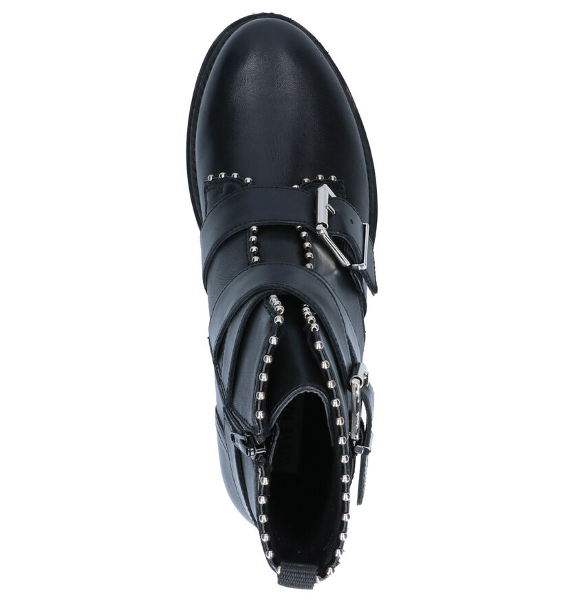 Steve Madden Hoofy Bottines en Noir en cuir (258882)