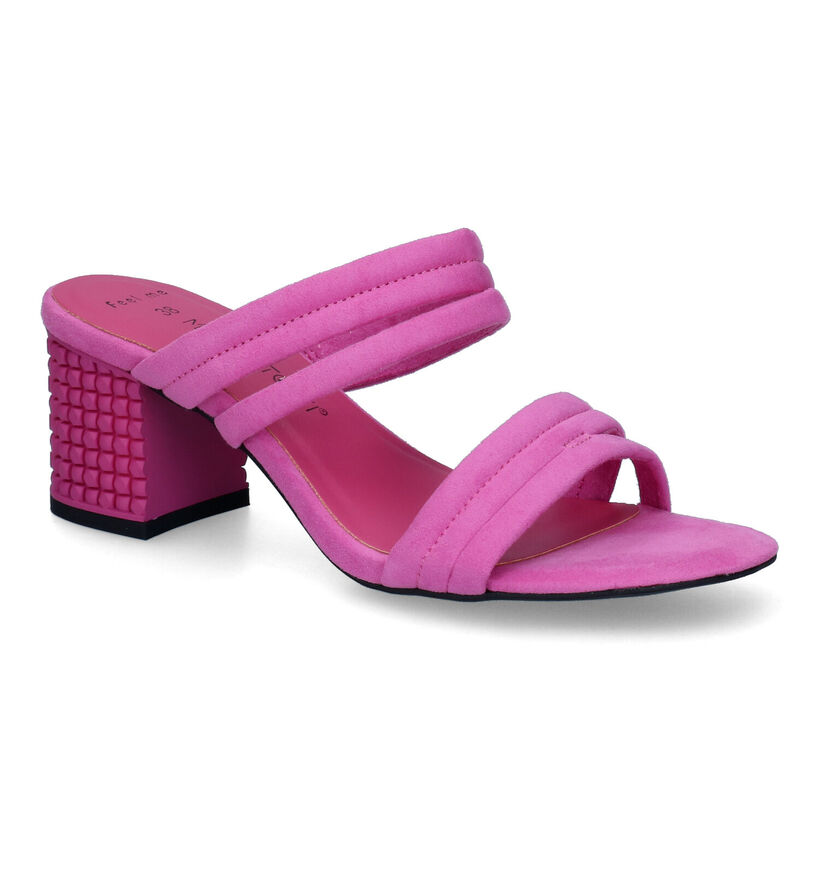 Marco Tozzi Nu-pieds à talons en Rose fuchsia pour femmes (309678)