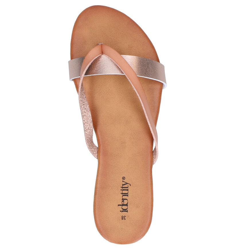 Identity Beige Teenslippers in kunstleer (273888)