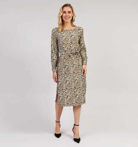 Robe mi-longue jaune