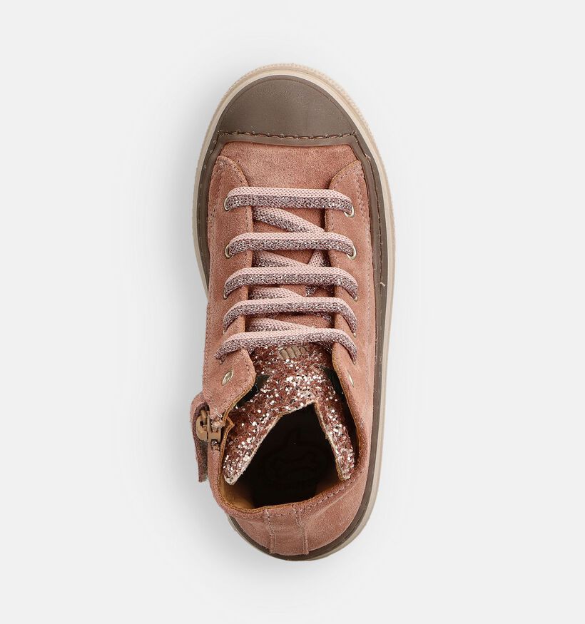 STONES and BONES Laris Roze Hoge Sneakers voor meisjes (363944) - geschikt voor steunzolen