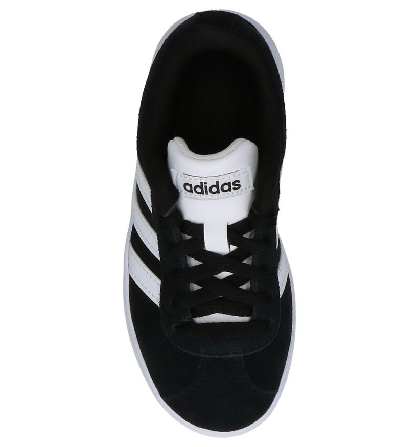 adidas VL Court 2.0 Zwarte Sneakers in kunstleer (252556)