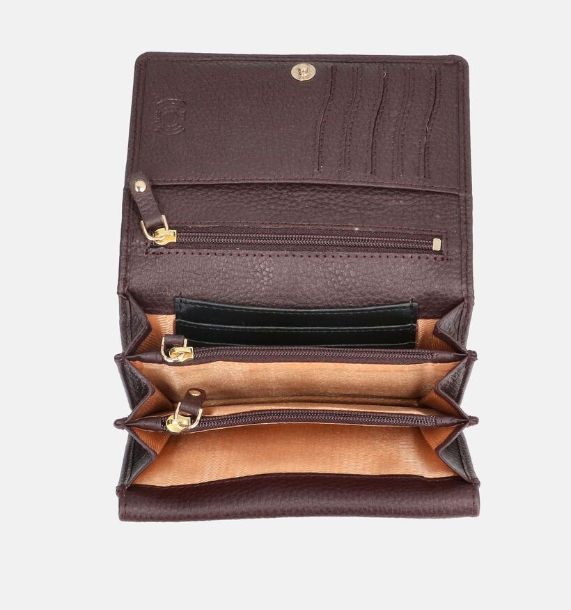 Crinkles Bordeaux Portemonnee voor dames (381733)